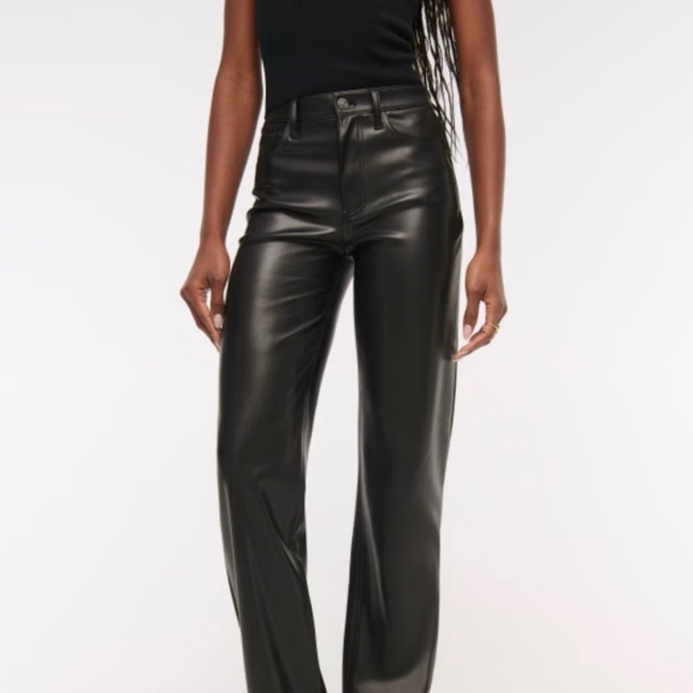 Abercrombie & Fitch Black Ultra High Rise Pants